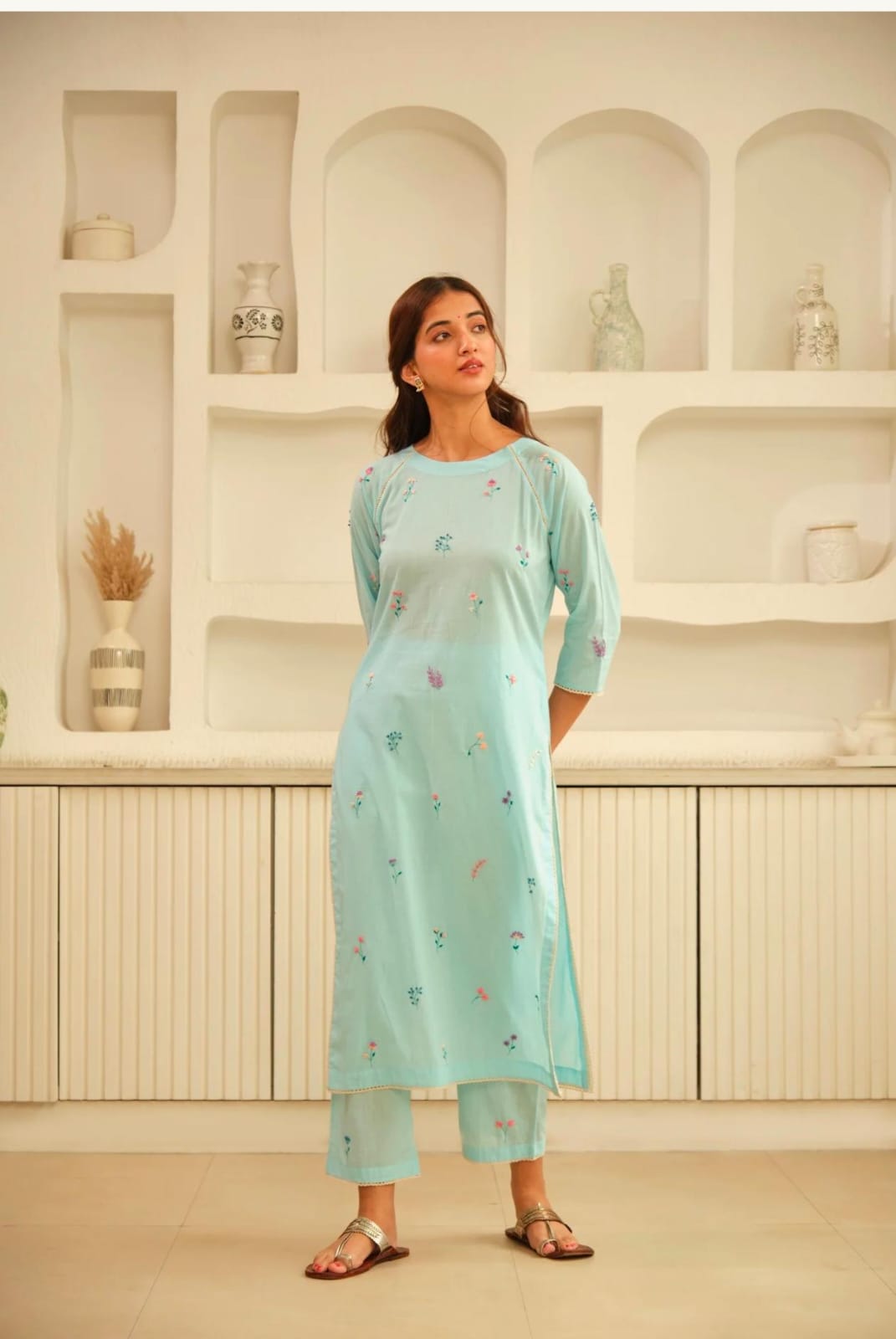 Kurti.and pant (Bule)